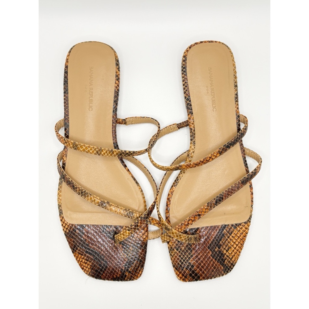 Banana Republic Barely There Embossed‎ Snakeskin Sandal